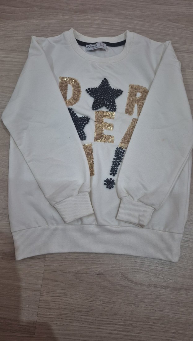 Kız Çocuk Payetli Baskılı Eşofman Takımı - Görsel 4