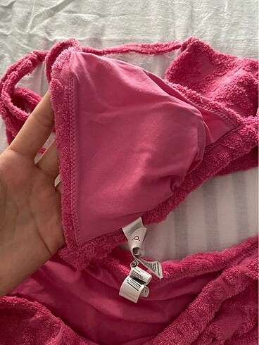 34 Beden Penti pembe bikini takımı