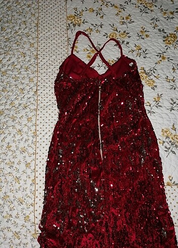 40 Beden bordo Renk L beden elbise
