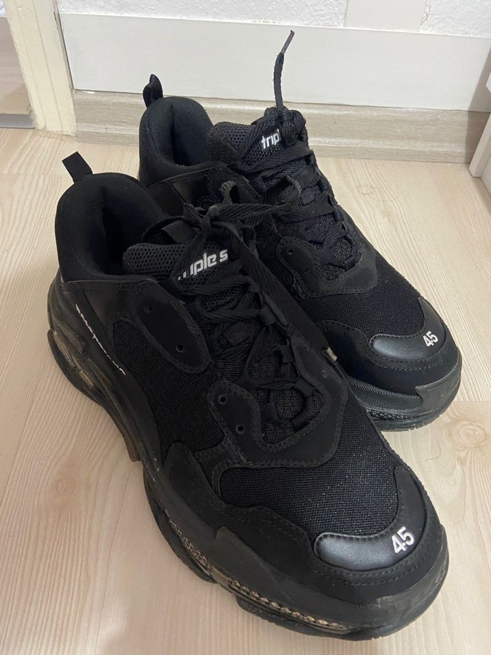 Balenciaga Erkek Siyah Platform Sneaker - Görsel 4