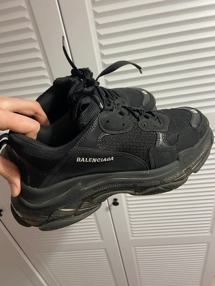 Balenciaga Erkek Siyah Platform Sneaker - Görsel 2