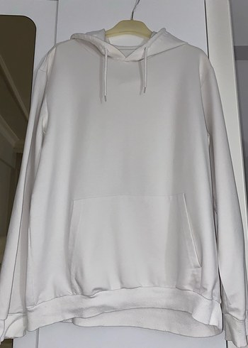 Mavi Beyaz Kapüşonlu Sweatshirt