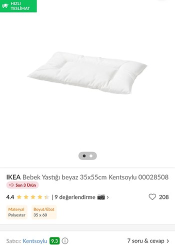 Bebek Pamuklu Pembe Desenli Yastık Kılıfı - Görsel 5