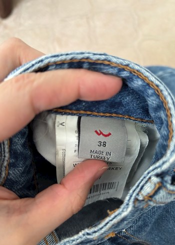 Bol Kesim Midi Boy Kadın Kot Pantolon - Görsel 5