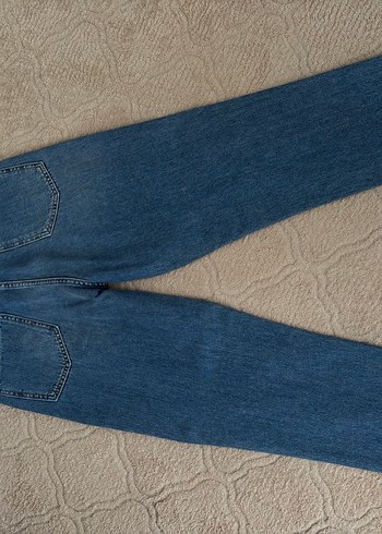 Bol Kesim Midi Boy Kadın Kot Pantolon - Görsel 3