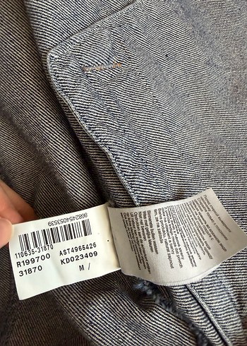 Kadın Mavi Düğmeli Bol Kesim Denim Ceket - Görsel 3