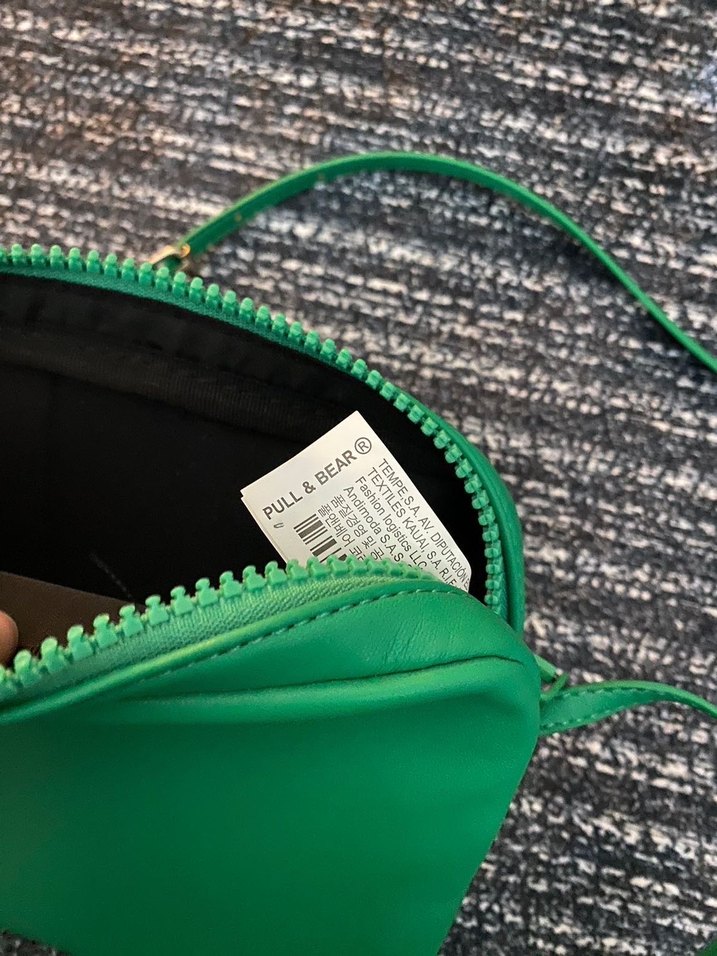 Yeşil Parlak Kadın Çapraz Çanta - Görsel 2