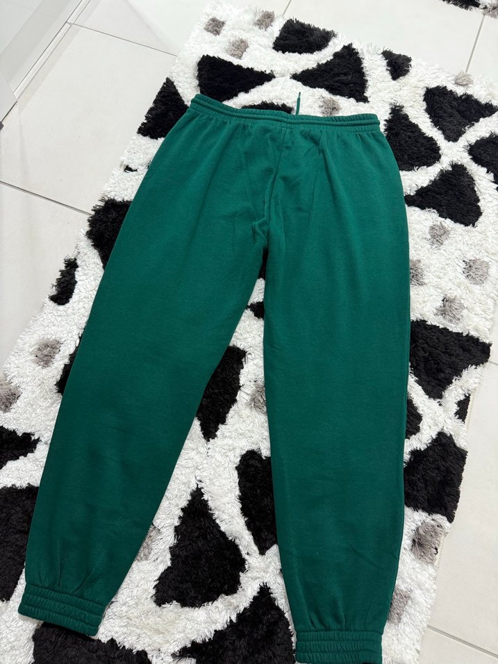 Kadın Yeşil Rahat Kesim Sweatpant - Görsel 5