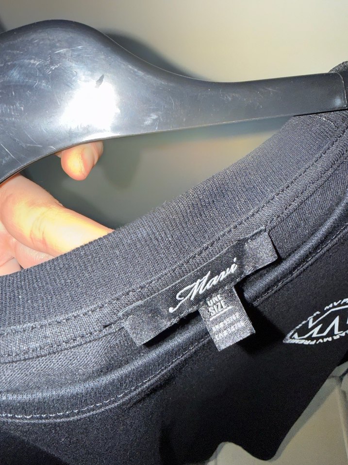 Siyah Kadın Rahat Kesim Kısa Kollu Tişört - Görsel 3