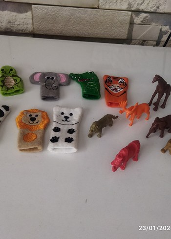 Renkli Hayvan Parmak Kuklaları ve Figürleri - Görsel 3