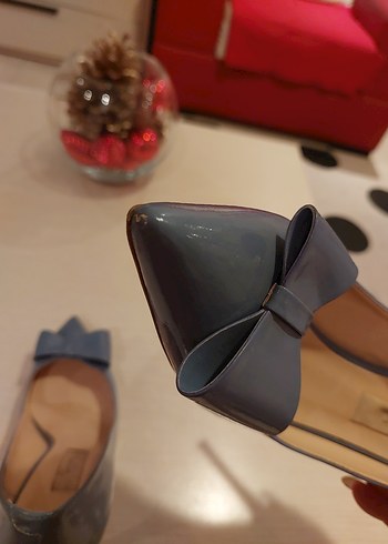 Gri Stiletto Topuklu Kadın Ayakkabı - Görsel 3