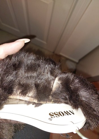 Kahverengi Kürklü Deri Kadın Ceket - Görsel 5