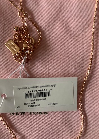 Kate Spade Gold Renkli Midi Boy Ribbon Kolye - Görsel 3