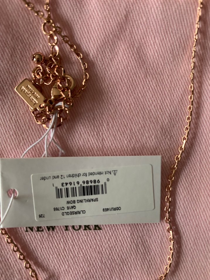 Kate Spade Gold Renkli Midi Boy Ribbon Kolye - Görsel 3