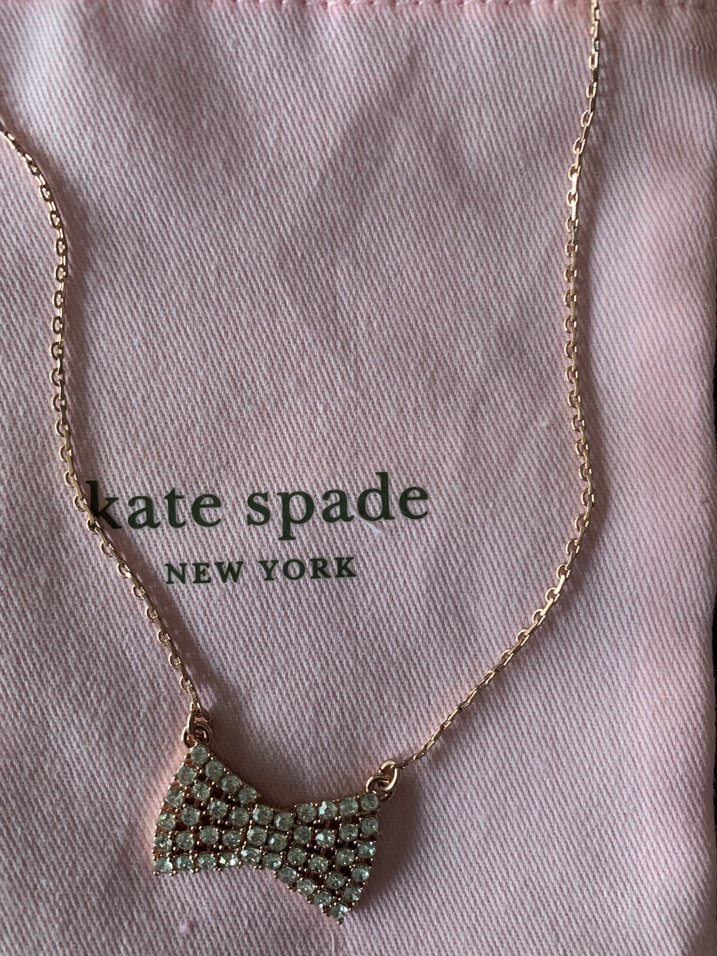 Kate Spade Gold Renkli Midi Boy Ribbon Kolye - Görsel 2