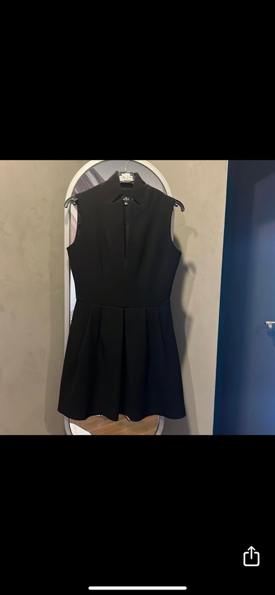 MBF V Yaka Kolsuz Midi Elbise - Görsel 4