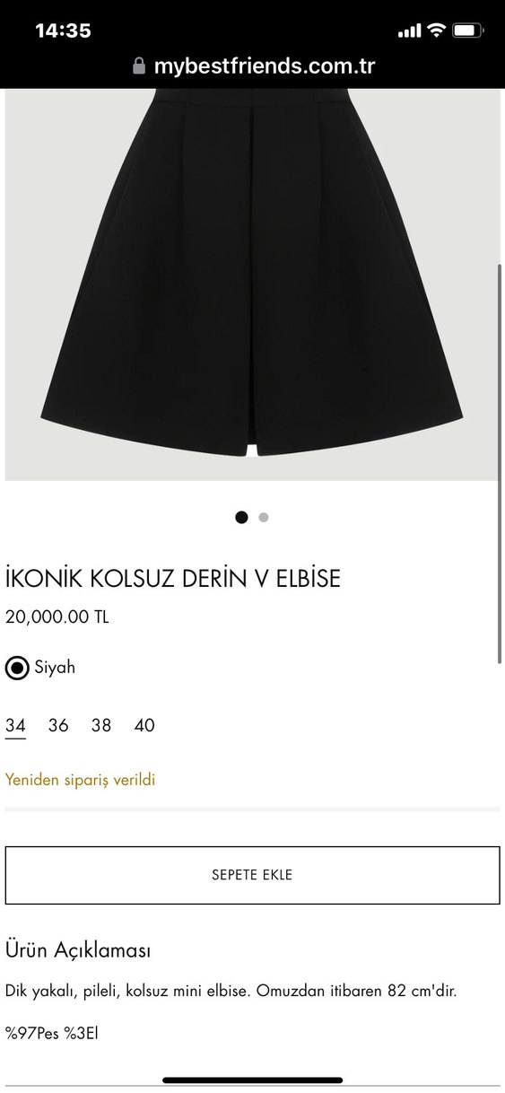 MBF V Yaka Kolsuz Midi Elbise - Görsel 5