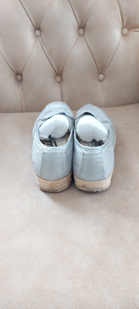 Gri Kadın Dolgu Topuklu Espadril - Görsel 4