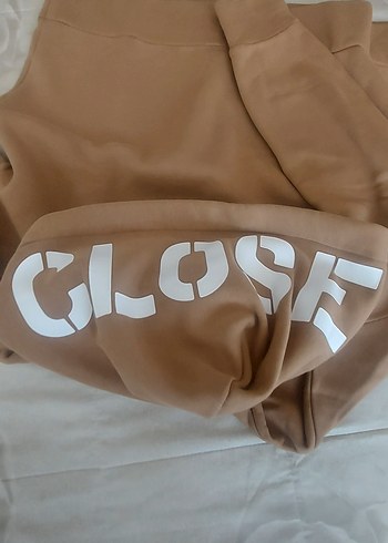 Bej Kapüşonlu Rahat Sweatshirt - Görsel 5