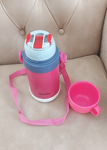 Pembe Renkli Çocuk Termosu - Görsel 4