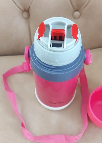 Pembe Renkli Çocuk Termosu - Görsel 5