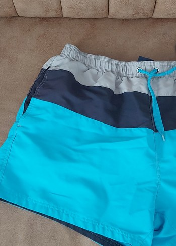 Mavi Belden Bağlamalı Erkek Mayo - Görsel 2