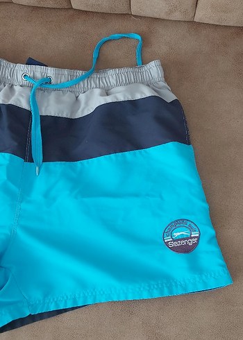 Mavi Belden Bağlamalı Erkek Mayo - Görsel 3