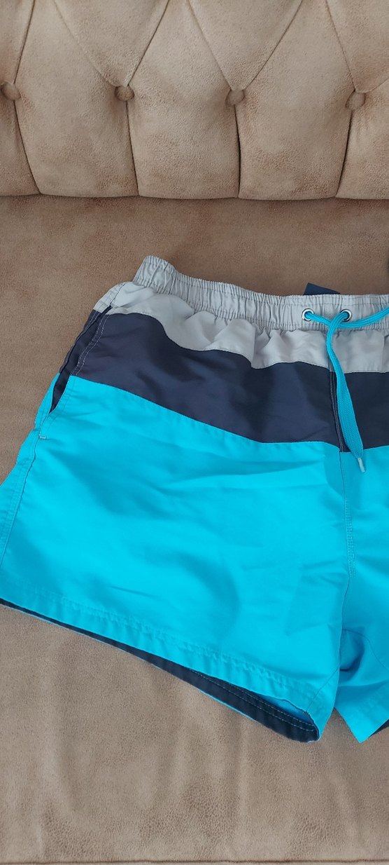 Mavi Belden Bağlamalı Erkek Mayo - Görsel 2