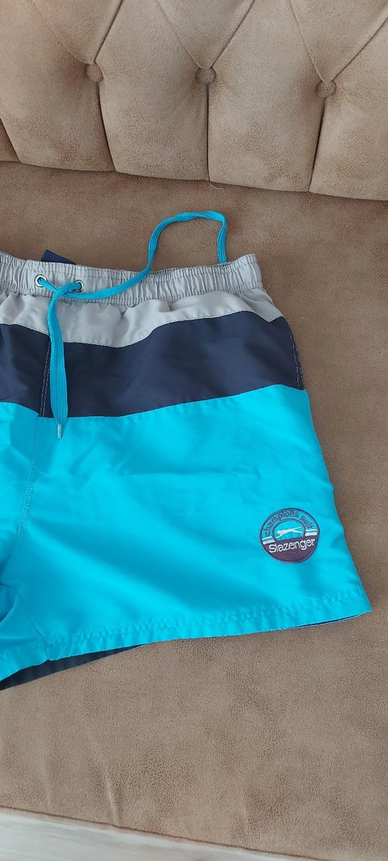 Mavi Belden Bağlamalı Erkek Mayo - Görsel 3