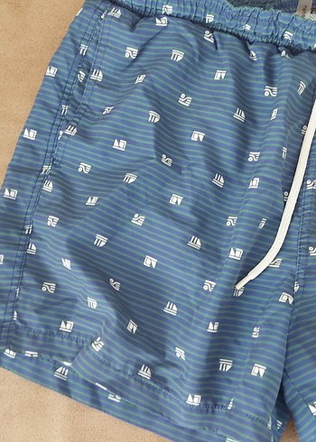 Erkek Mavi Bağcıklı Mayo - Görsel 2