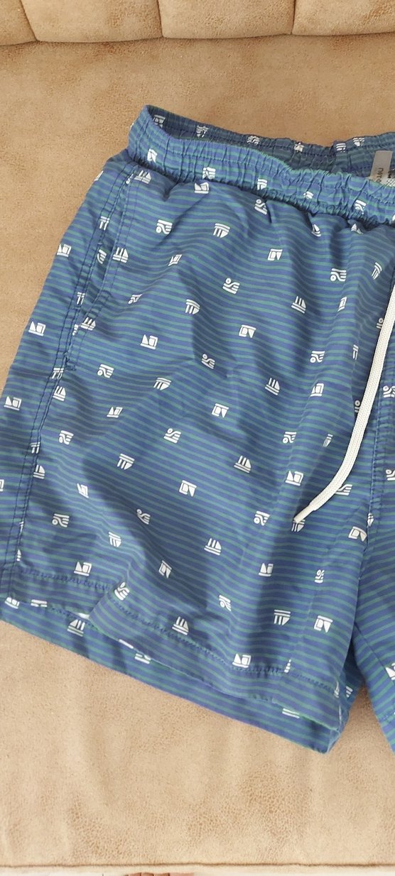 Erkek Mavi Bağcıklı Mayo - Görsel 2