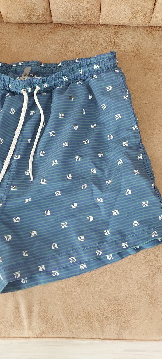 Erkek Mavi Bağcıklı Mayo - Görsel 3