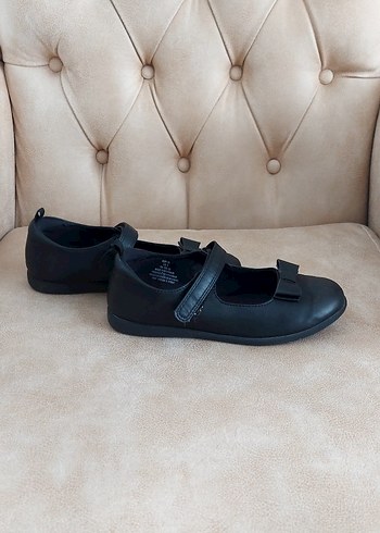 Kız Çocuk Siyah Tokalı Babet Ayakkabı - Görsel 3