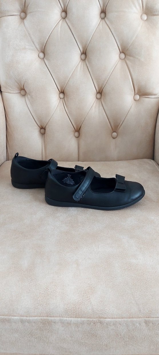 Kız Çocuk Siyah Tokalı Babet Ayakkabı - Görsel 3