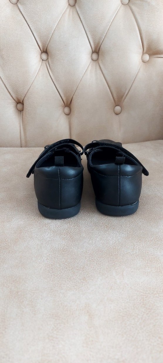 Kız Çocuk Siyah Tokalı Babet Ayakkabı - Görsel 4