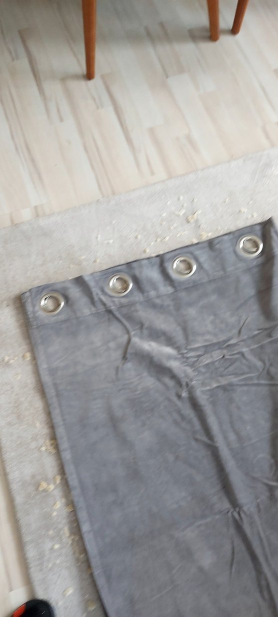 Gri Düz Desen Kadife Perde - Görsel 4