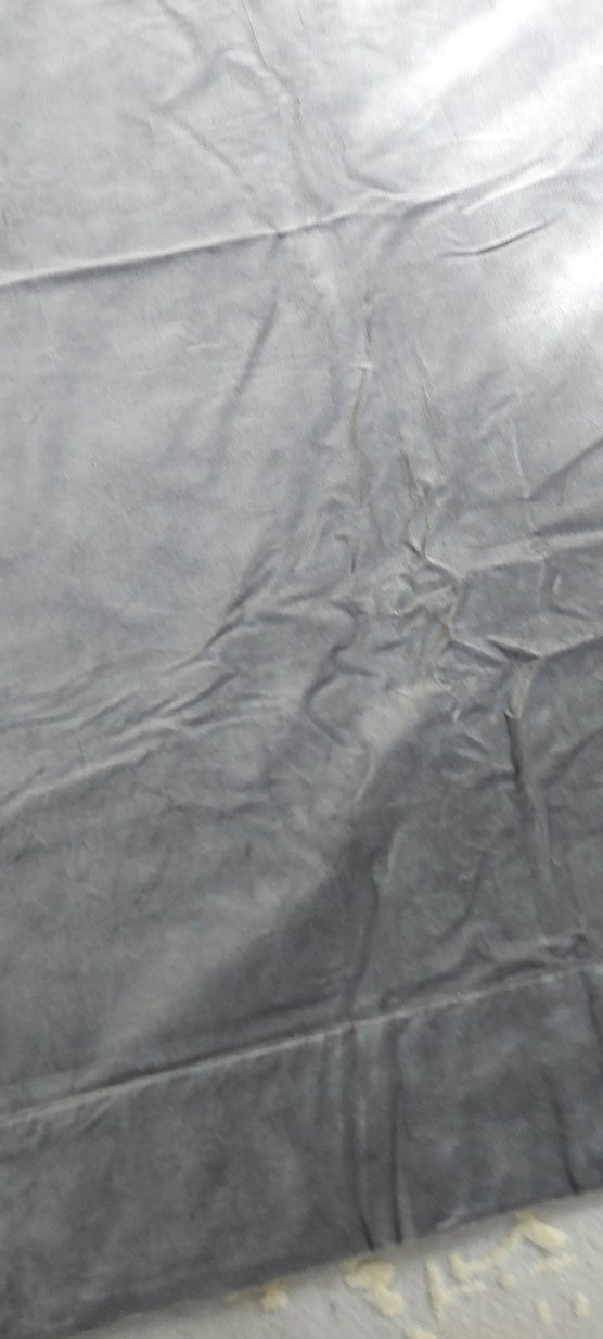 Gri Düz Desen Kadife Perde - Görsel 2