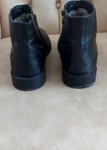 Klasik Siyah Deri İçi K.rklü Erkek Bot - Görsel 6