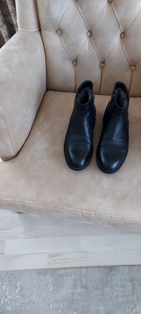 Klasik Siyah Deri İçi K.rklü Erkek Bot - Görsel 4
