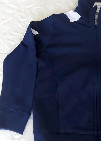 Erkek Çocuk Lacivert Fermuarlı Logolu Mont - Görsel 3