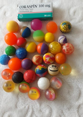 Renkli Zıplayan Sert Toplar Seti - Görsel 2