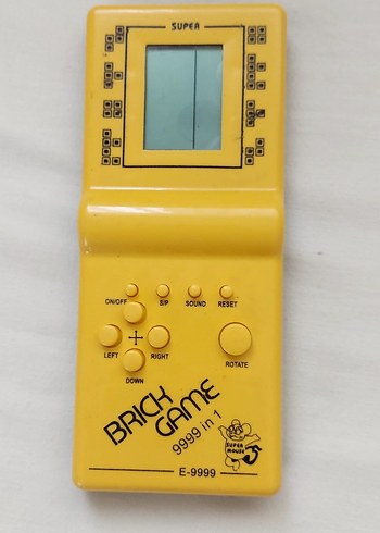 Sarı Brick Game Konsolu 9999 in 1