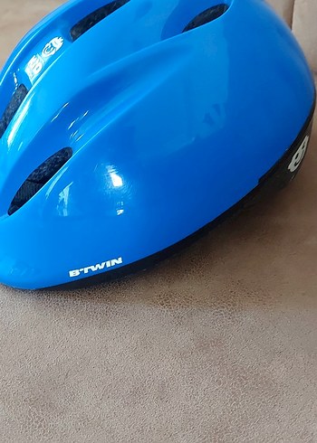 Mavi Biker Stil Çocuk bisiklet Kaskı - Görsel 3