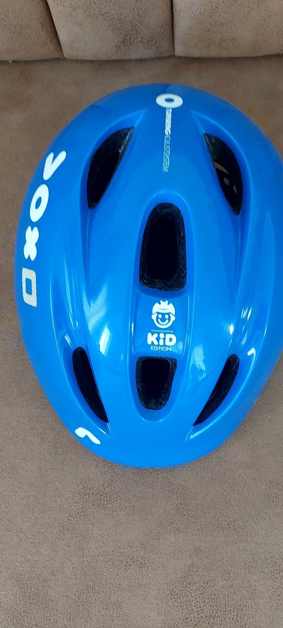 Mavi Biker Stil Çocuk bisiklet Kaskı - Görsel 2