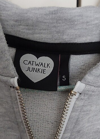 s Beden gri Renk Catwalk elbise
