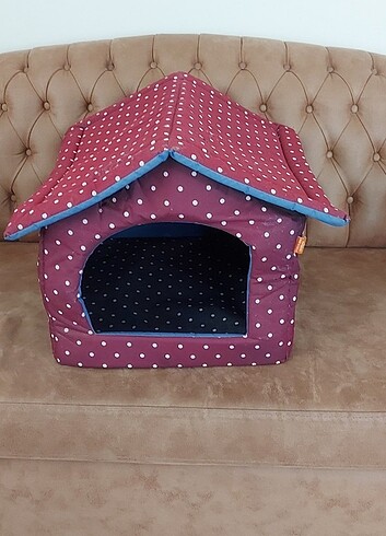 Çatılı kedi evi