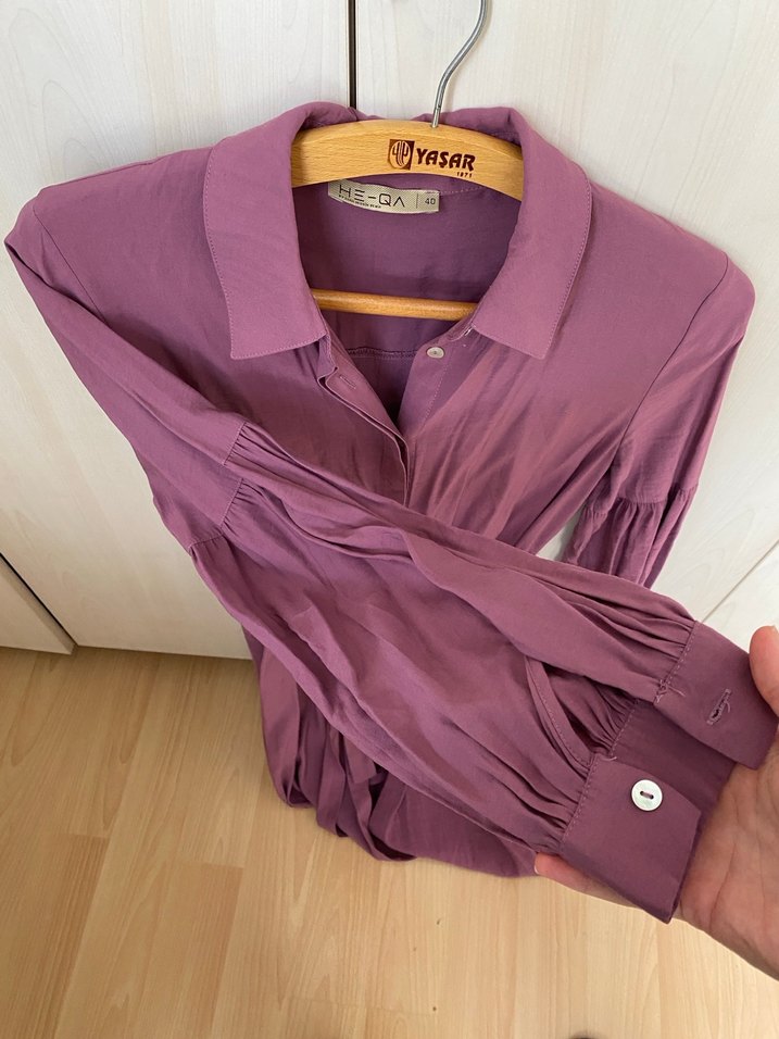 HEQA gömlek elbise - Görsel 4