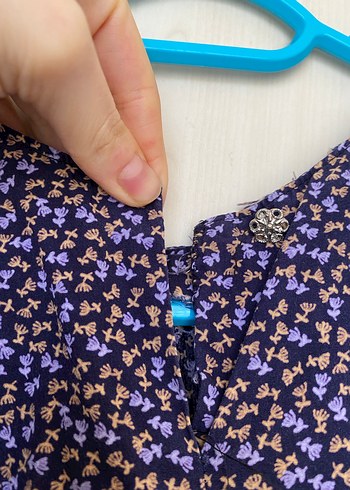 Robalı tesettür elbise - Görsel 4