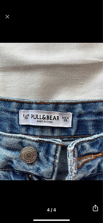 m Beden mavi Renk Pull&bear şort