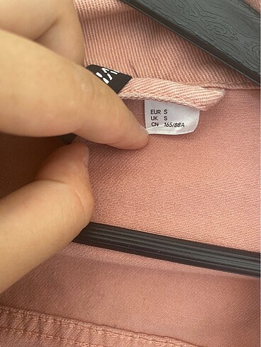 s Beden pembe Renk H&M kot ceket